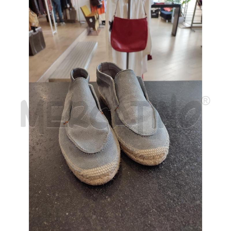 ESPADRILLAS UOMO CELESTE SANTONI SCAMOSCIATE | Mercatino dell'Usato Roma montemario 1