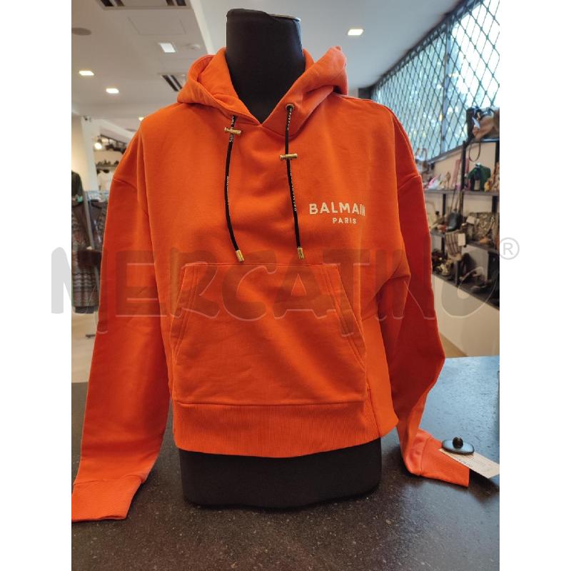 FELPA DONNA ARANCIONE BALMAIN | Mercatino dell'Usato Roma montemario 1