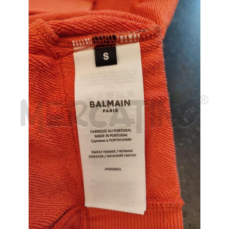 FELPA DONNA ARANCIONE BALMAIN | Mercatino dell'Usato Roma montemario 4