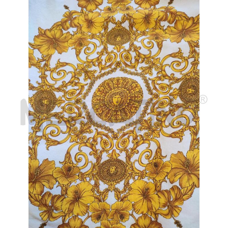 FELPA DONNA BIANCA VERSACE FIORI GIALLI | Mercatino dell'Usato Roma montemario 2