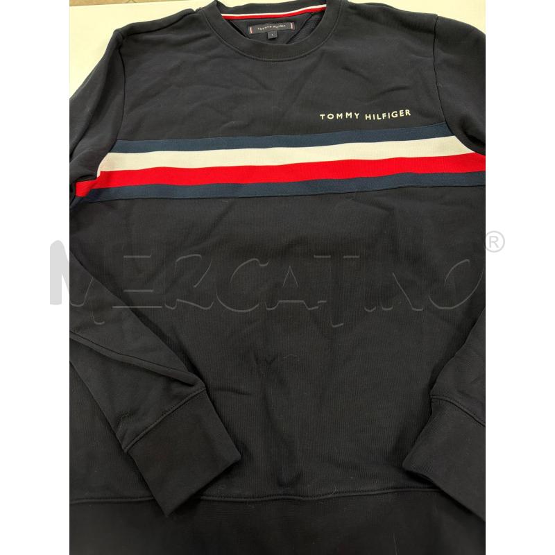 FELPA UOMO BLU TOMMY HILFIGER RIGA CENTRALE | Mercatino dell'Usato Roma montemario 1
