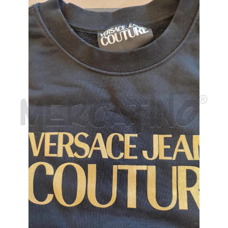 FELPA UOMO NERO VERSACE JEANS COUTURE ORO | Mercatino dell'Usato Roma montemario 3