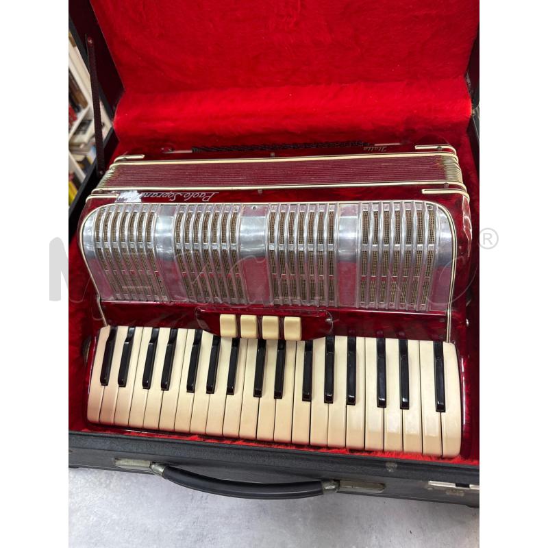 FISARMONICA PAOLO SOPRANI 80 BASSI ROSSA  | Mercatino dell'Usato Roma montemario 1