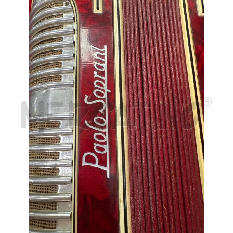 FISARMONICA PAOLO SOPRANI 80 BASSI ROSSA  | Mercatino dell'Usato Roma montemario 2
