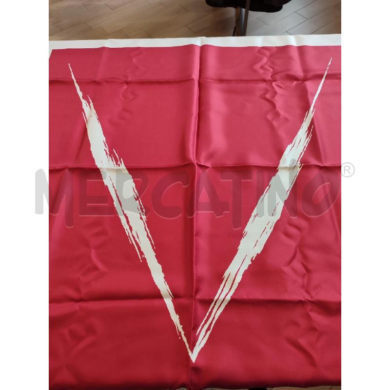 FOULARD BIANCO ROSSO VALENTINO | Mercatino dell'Usato Roma montemario 2