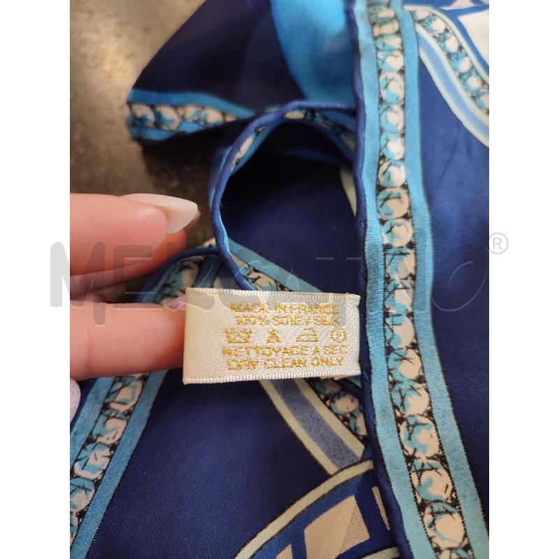 FOULARD BLU MUST DE CARTIER | Mercatino dell'Usato Roma montemario 3