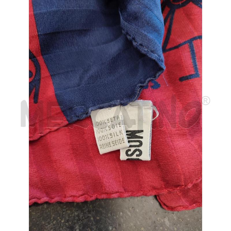 FOULARD BLU ROSSO MOSCHINO | Mercatino dell'Usato Roma montemario 3