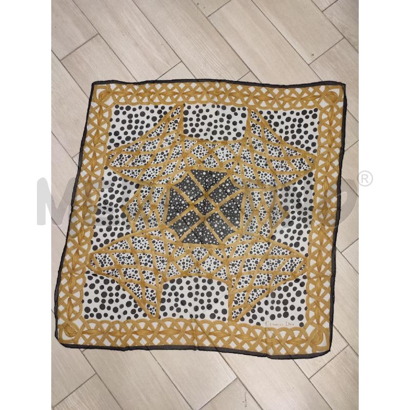 FOULARD DIOR POIS NERI | Mercatino dell'Usato Roma montemario 1