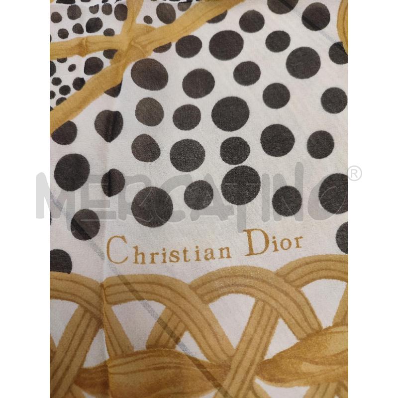 FOULARD DIOR POIS NERI | Mercatino dell'Usato Roma montemario 3