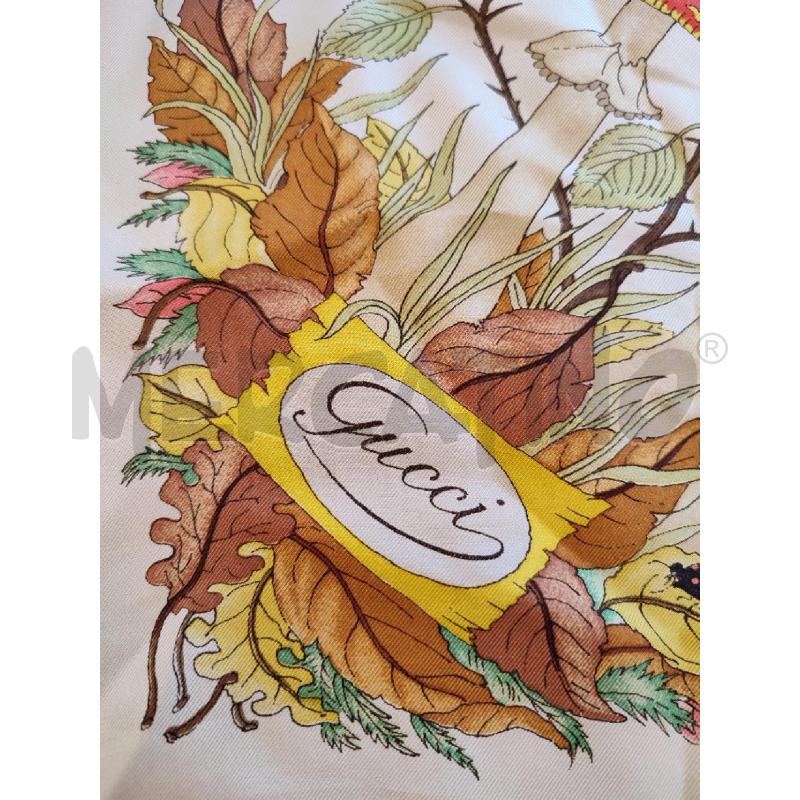 FOULARD GRIGIO GUCCI FANTASIA BOSCO | Mercatino dell'Usato Roma montemario 2
