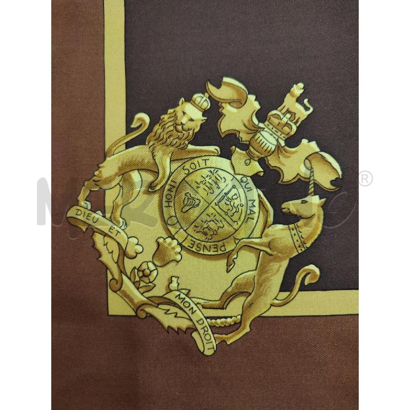 FOULARD MARRONE HERMES HARNAIS DE COUR | Mercatino dell'Usato Roma montemario 4