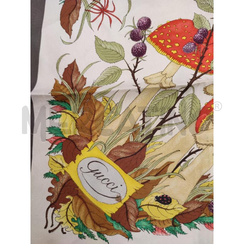 FOULARD VERDE GUCCI FANTASIA BOSCO | Mercatino dell'Usato Roma montemario 2