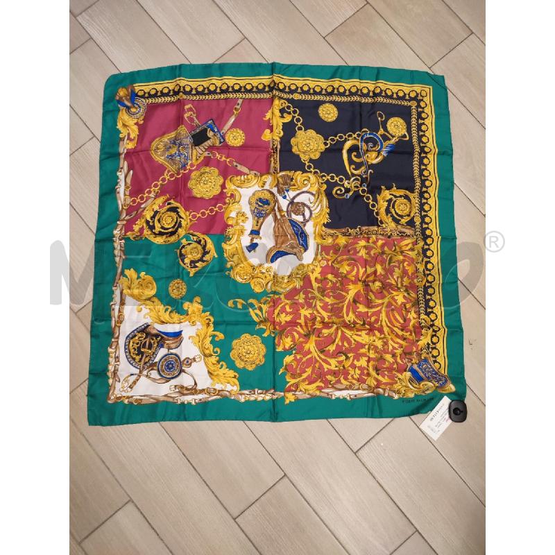 FOULARD VERDE ORO PIERRE BALMAIN | Mercatino dell'Usato Roma montemario 1