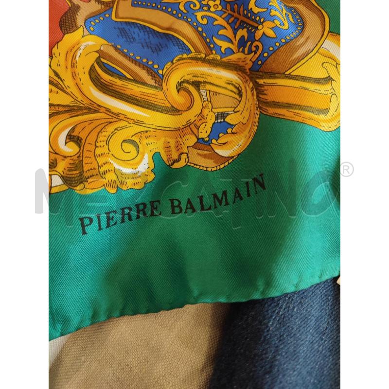 FOULARD VERDE ORO PIERRE BALMAIN | Mercatino dell'Usato Roma montemario 2