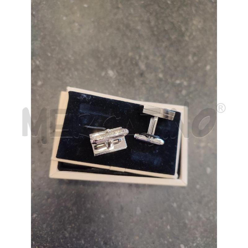 GEMELLI ACCIAIO BURBERRY CHECK | Mercatino dell'Usato Roma montemario 2