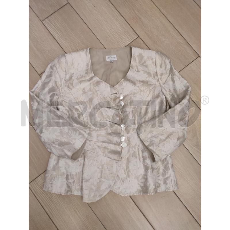 GIACCA DONNA BEIGE ARMANI COLLEZIONI | Mercatino dell'Usato Roma montemario 1