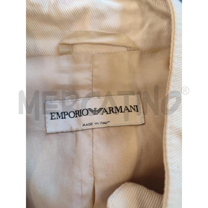 GIACCA DONNA BEIGE EMPORIO ARMANI ROUCHES | Mercatino dell'Usato Roma montemario 2
