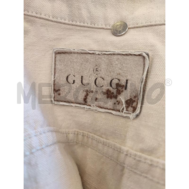 GIACCA DONNA BEIGE JEANS GUCCI | Mercatino dell'Usato Roma montemario 4