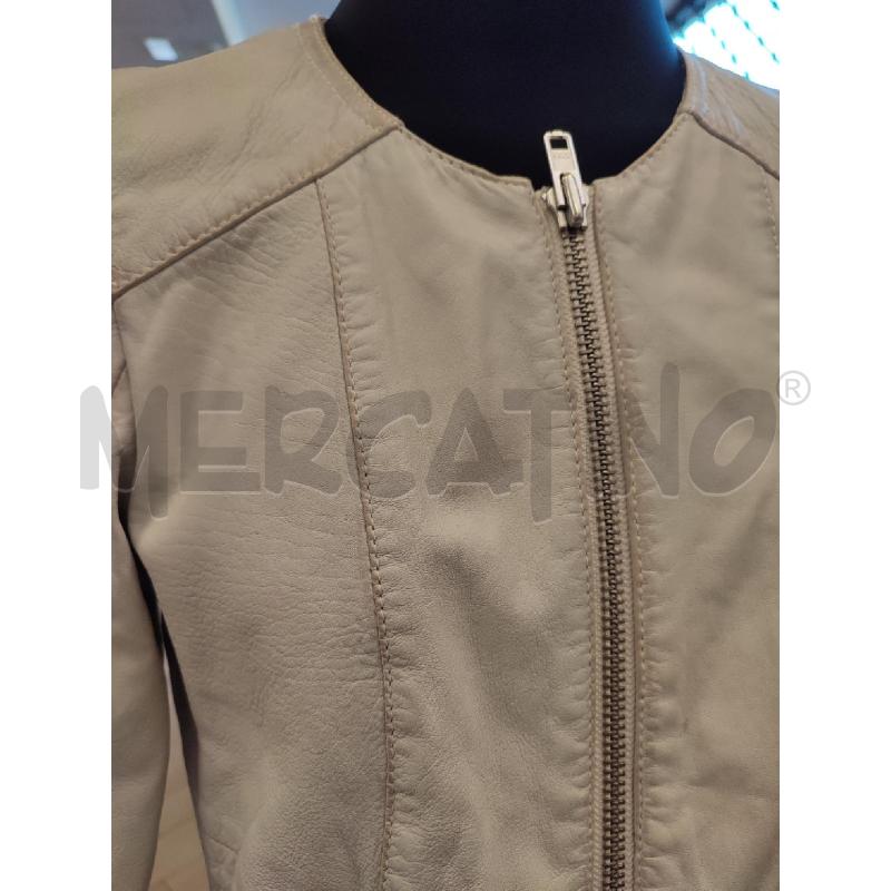 GIACCA DONNA BEIGE PELLE MOMONI | Mercatino dell'Usato Roma montemario 2