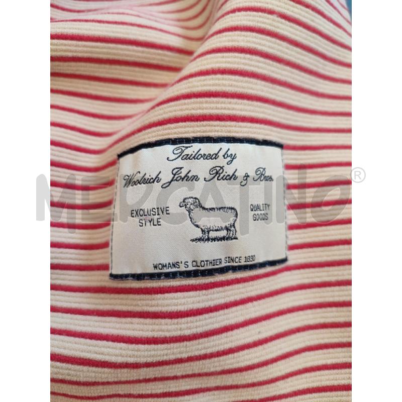 GIACCA DONNA BEIGE ROSSA WOOLRICH | Mercatino dell'Usato Roma montemario 2