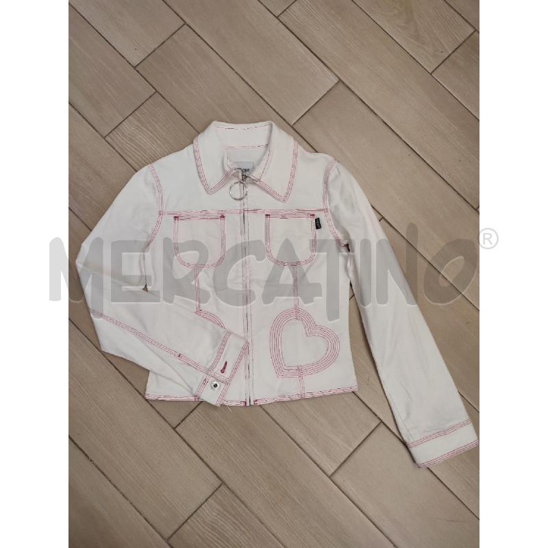 GIACCA DONNA BIANCA MOSCHINO JEANS CUORI  | Mercatino dell'Usato Roma montemario 1