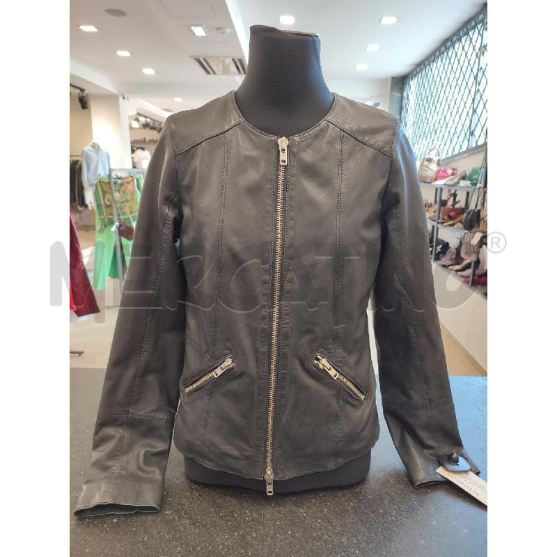 GIACCA DONNA BLU MOMONI PELLE | Mercatino dell'Usato Roma montemario 1