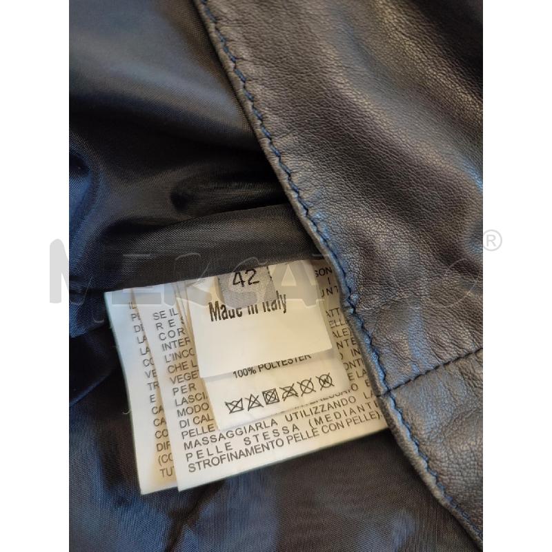 GIACCA DONNA BLU MOMONI PELLE | Mercatino dell'Usato Roma montemario 3