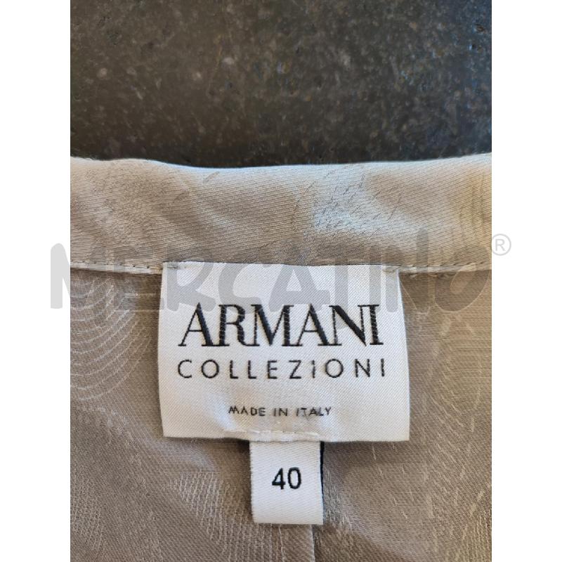GIACCA DONNA GRIGIA ARMANI COLLEZIONI DECORI | Mercatino dell'Usato Roma montemario 2