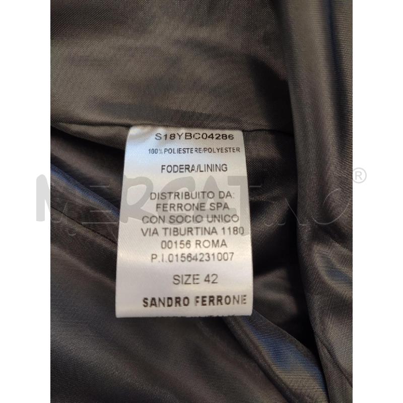 GIACCA DONNA GRIGIA SANDRO FERRONE ZEBRATA | Mercatino dell'Usato Roma montemario 3