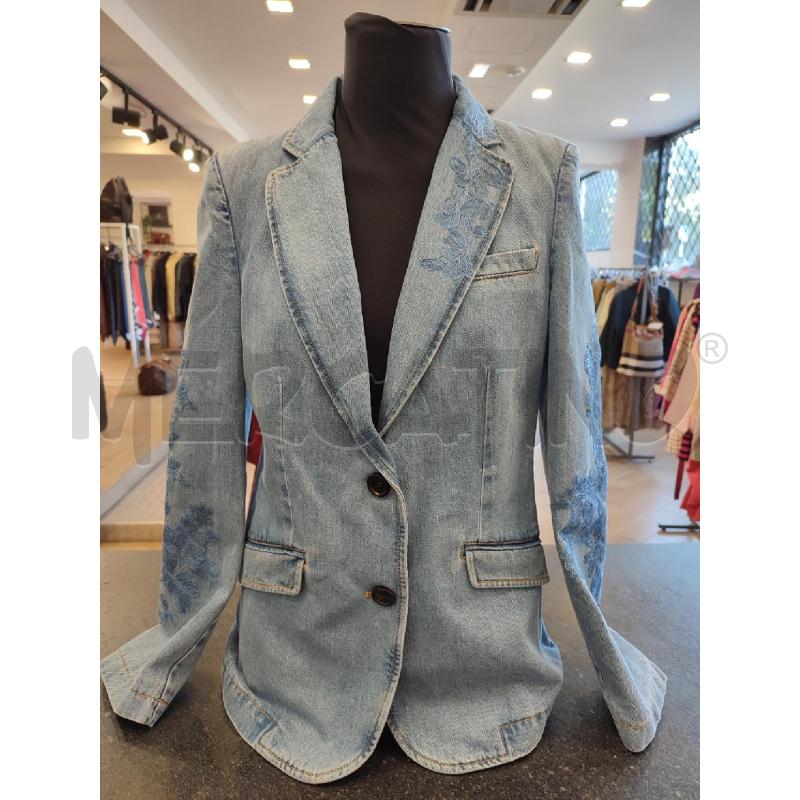 GIACCA DONNA JEANS ERMANNO RICAMATA | Mercatino dell'Usato Roma montemario 1