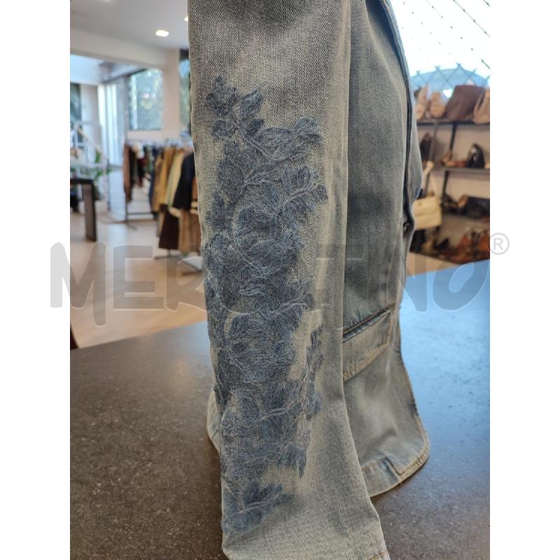 GIACCA DONNA JEANS ERMANNO RICAMATA | Mercatino dell'Usato Roma montemario 2