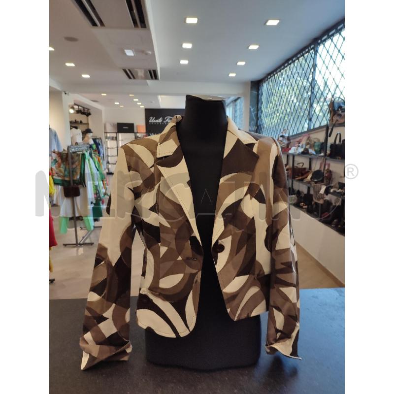 GIACCA DONNA MARRONE MAX MARA FANTASIA  BIANCA | Mercatino dell'Usato Roma montemario 1