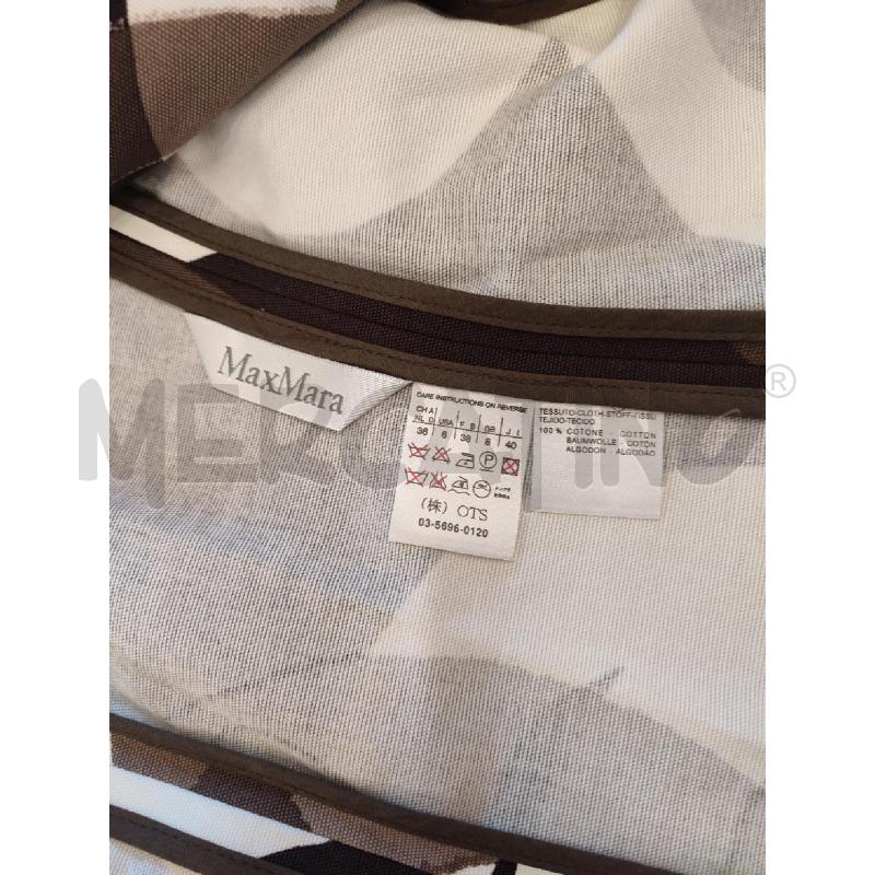 GIACCA DONNA MARRONE MAX MARA FANTASIA  BIANCA | Mercatino dell'Usato Roma montemario 2
