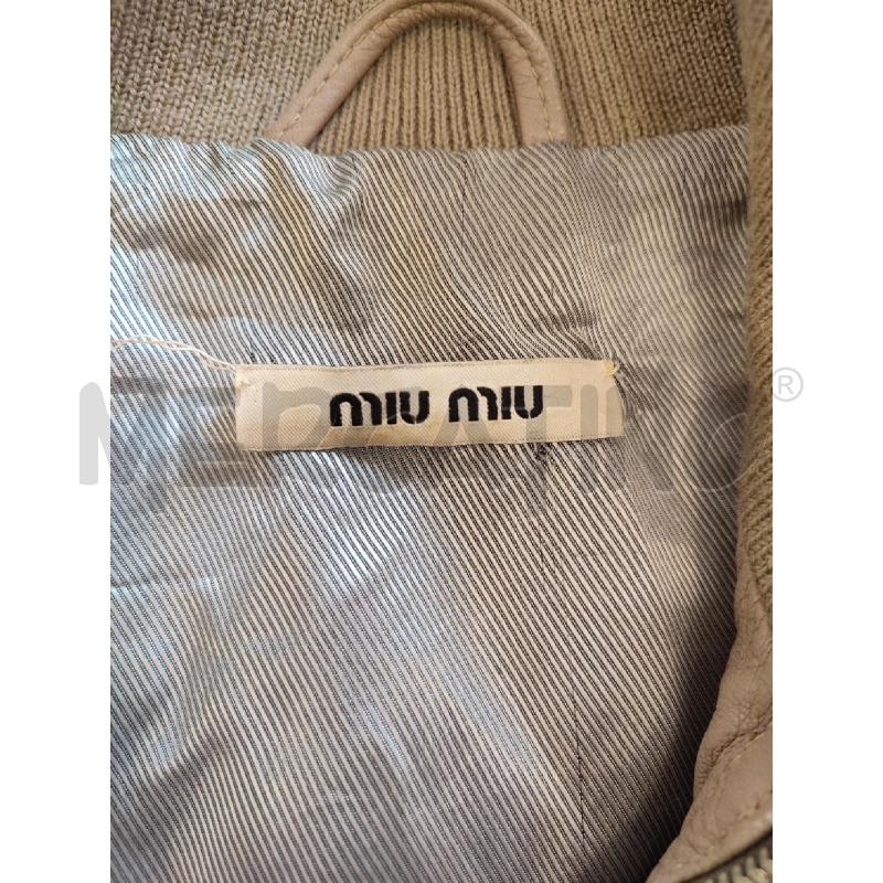 GIACCA DONNA MARRONE MIU MIU PELLE | Mercatino dell'Usato Roma montemario 2