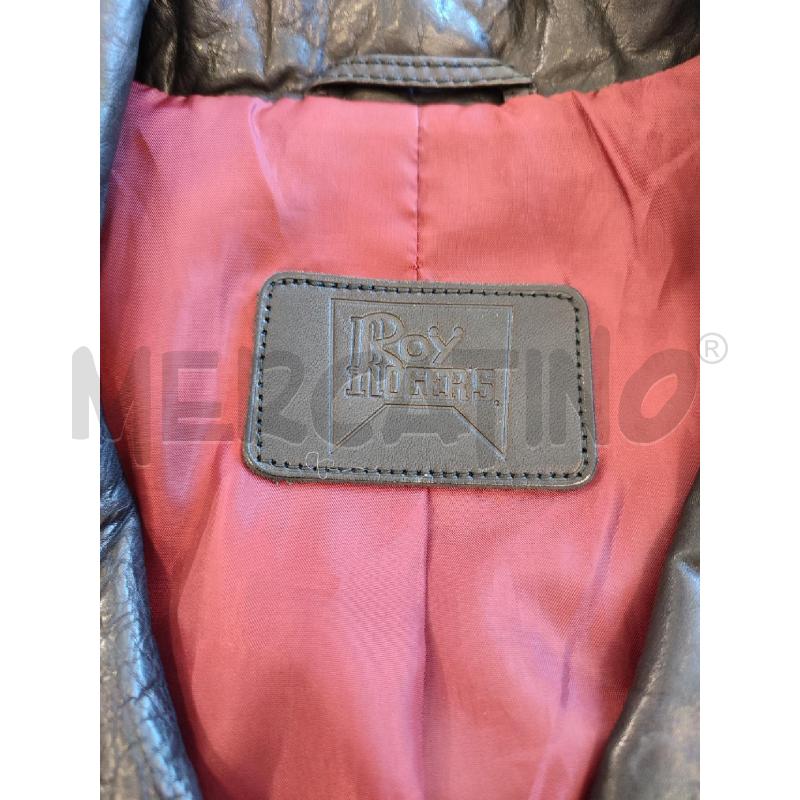 GIACCA DONNA NERA PELLE ROYROGERS | Mercatino dell'Usato Roma montemario 2