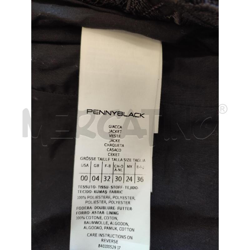 GIACCA DONNA NERA PIZZO PENNYBLACK | Mercatino dell'Usato Roma montemario 2