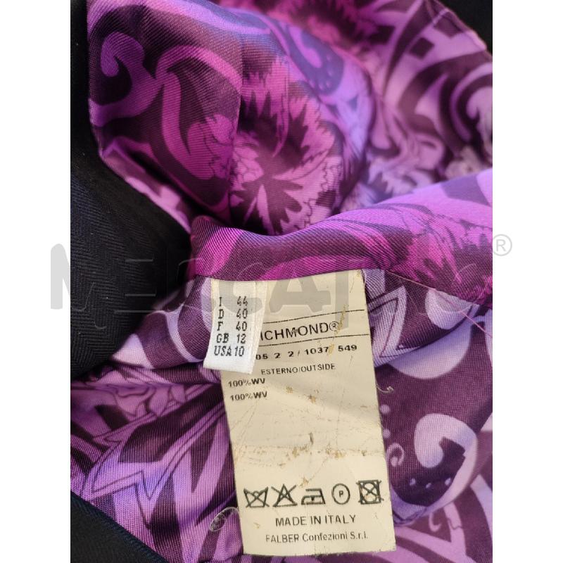 GIACCA DONNA NERA RICHMOND INT VIOLA | Mercatino dell'Usato Roma montemario 3