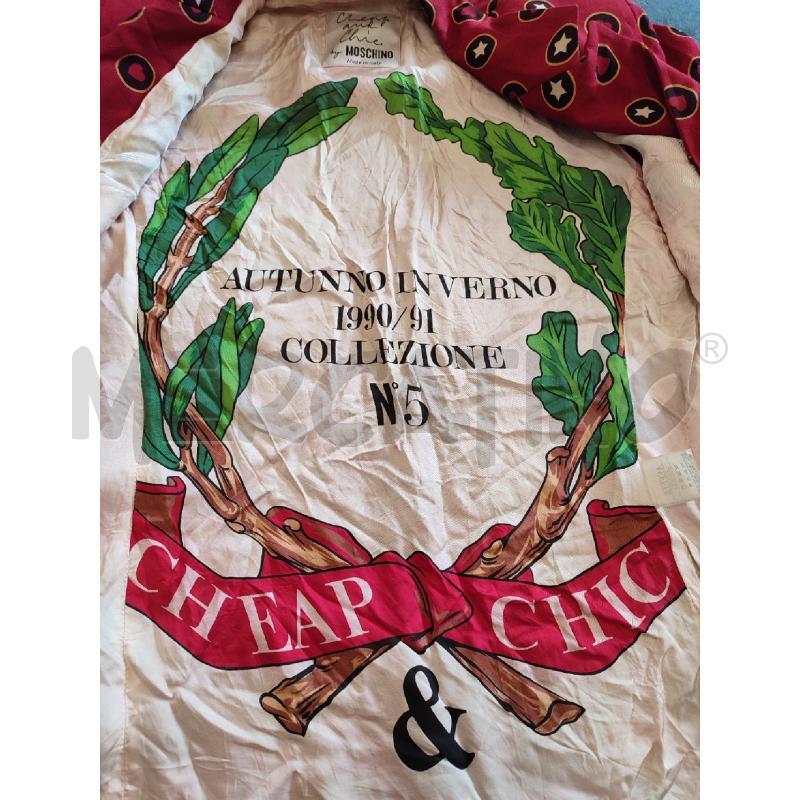 GIACCA DONNA ROSSA MOSCHINO STELLE | Mercatino dell'Usato Roma montemario 5