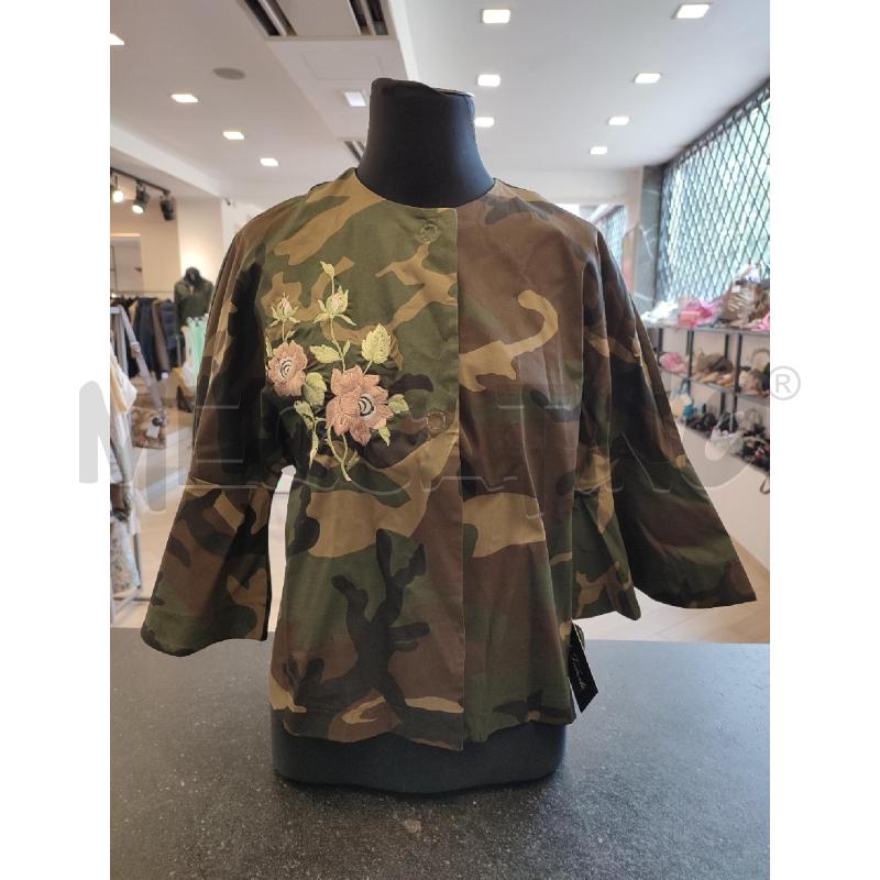 GIACCA DONNA VERDE ADRIANA CAMPANILE FIORI RICAMATI | Mercatino dell'Usato Roma montemario 1