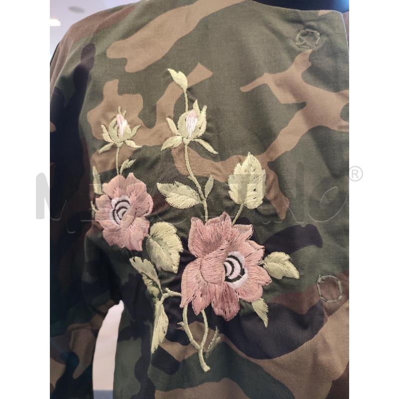 GIACCA DONNA VERDE ADRIANA CAMPANILE FIORI RICAMATI | Mercatino dell'Usato Roma montemario 2