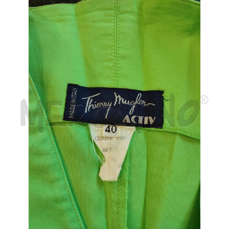 GIACCA DONNA VERDE THIERRY MUGLER TULIPANO VIOLA | Mercatino dell'Usato Roma montemario 2