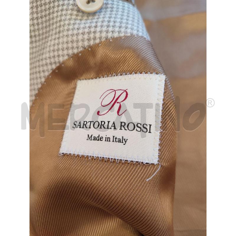 GIACCA UOMO BEIGE SARTORIA ROSSI QUADRETTI LINO | Mercatino dell'Usato Roma montemario 2