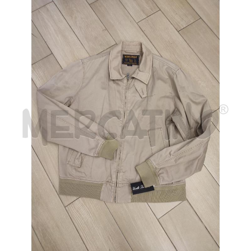 GIACCA UOMO BEIGE WOOLRICH LEGGERA | Mercatino dell'Usato Roma montemario 1