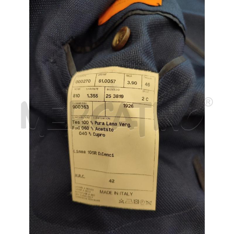 GIACCA UOMO BLU DAVIDE CENCI | Mercatino dell'Usato Roma montemario 3