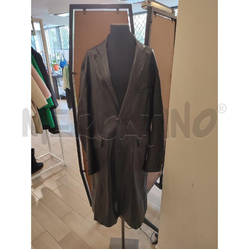 GIACCA UOMO NERA JUST CAVALLI PELLE LUNGA | Mercatino dell'Usato Roma montemario 1