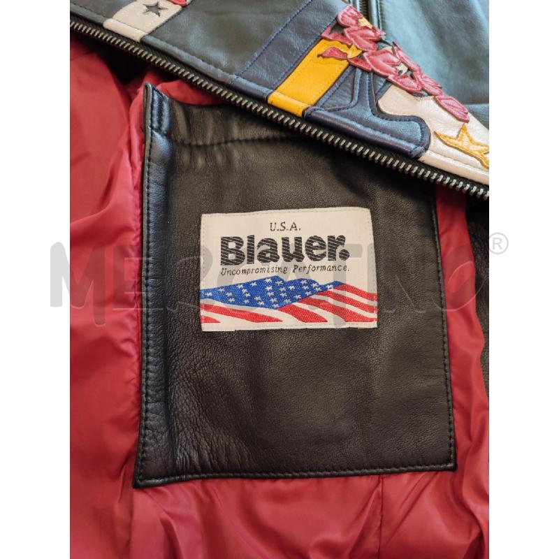 GIACCA UOMO NERA PELLE BLAUER  | Mercatino dell'Usato Roma montemario 3