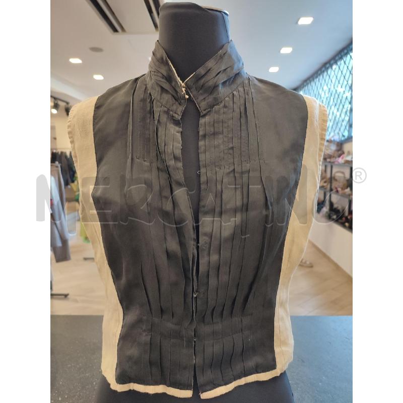 GILET DONNA BEIGE ALL SAINTS NERO | Mercatino dell'Usato Roma montemario 1