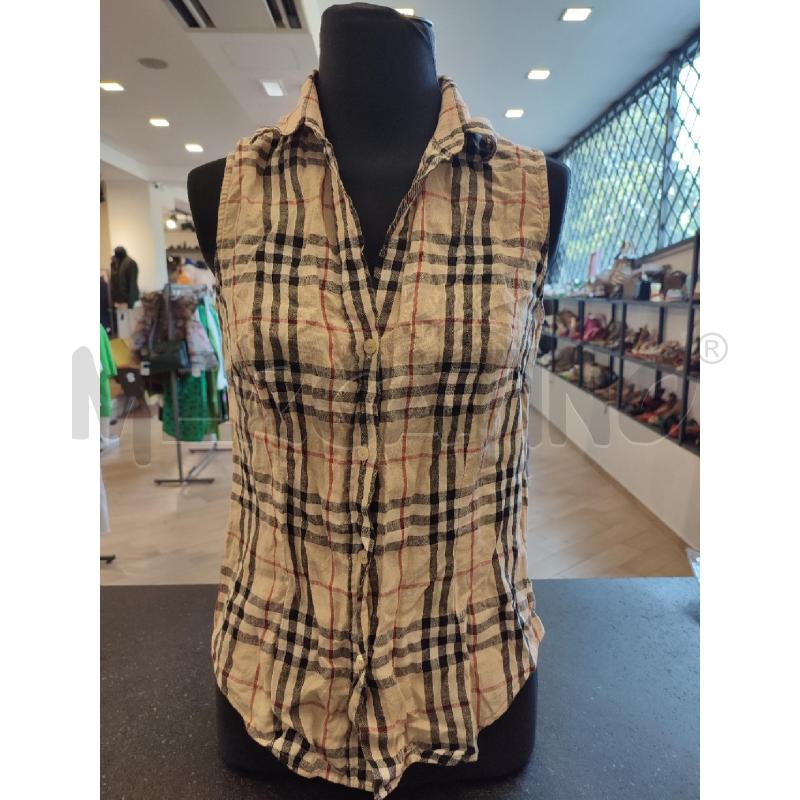 GILET DONNA BEIGE BURBERRY CAMICIA | Mercatino dell'Usato Roma montemario 1