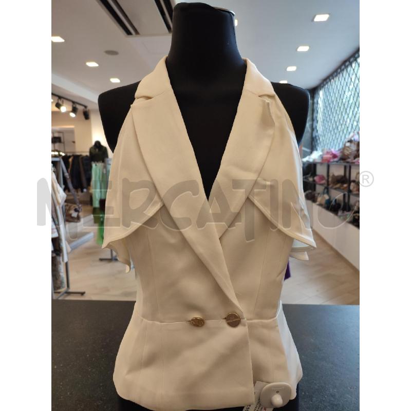 GILET DONNA BIANCO ELISABETTA FRANCHI | Mercatino dell'Usato Roma montemario 1
