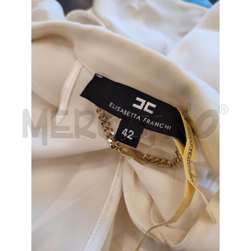 GILET DONNA BIANCO ELISABETTA FRANCHI | Mercatino dell'Usato Roma montemario 4